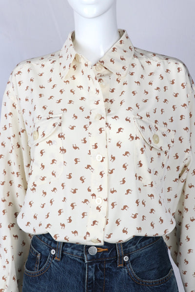 Miss Chloé Camel Print Shirt