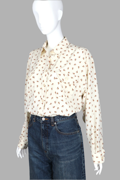 Miss Chloé Camel Print Shirt