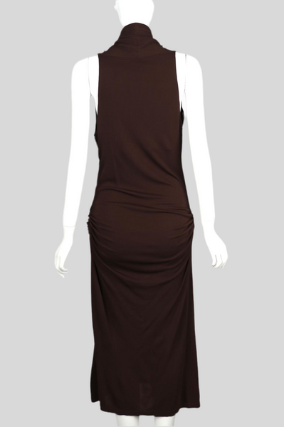 Celine Brown Jersey Dress