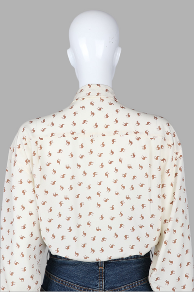 Miss Chloé Camel Print Shirt