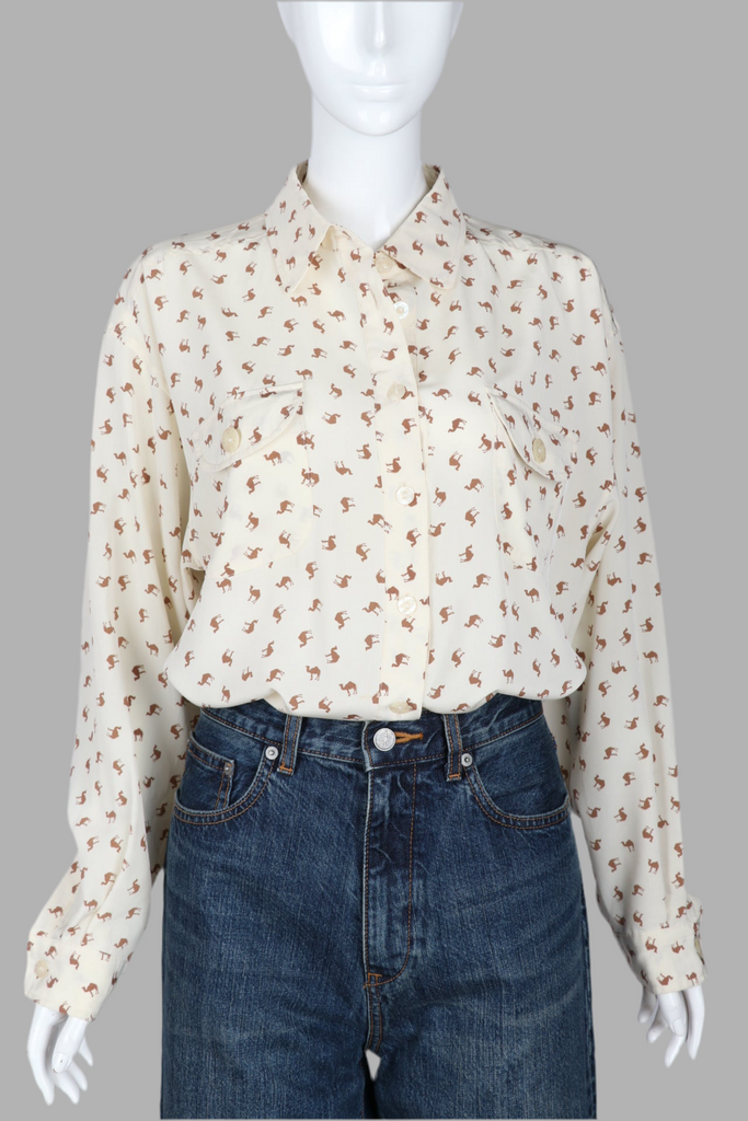 Miss Chloé Camel Print Shirt