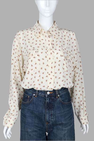 Miss Chloé Camel Print Shirt