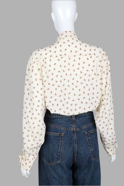 Miss Chloé Camel Print Shirt
