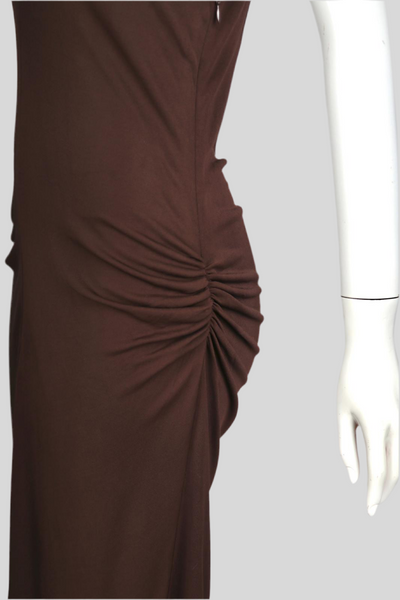 Celine Brown Jersey Dress