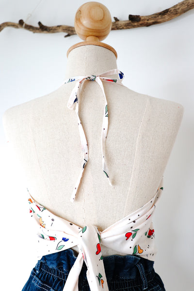 Floral Back-Tie Top