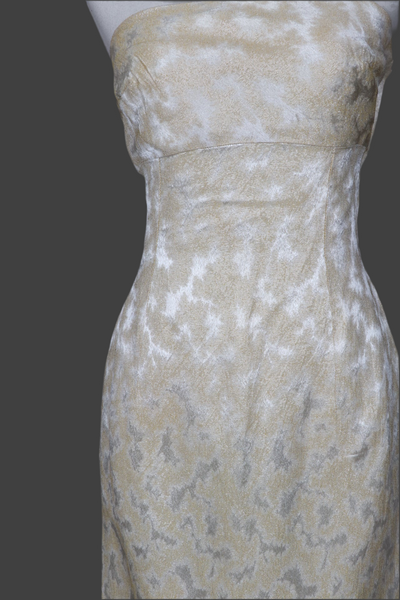Strapless Brocade Dress