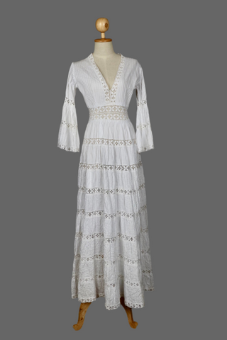 Vintage Cotton Dress, Mexico