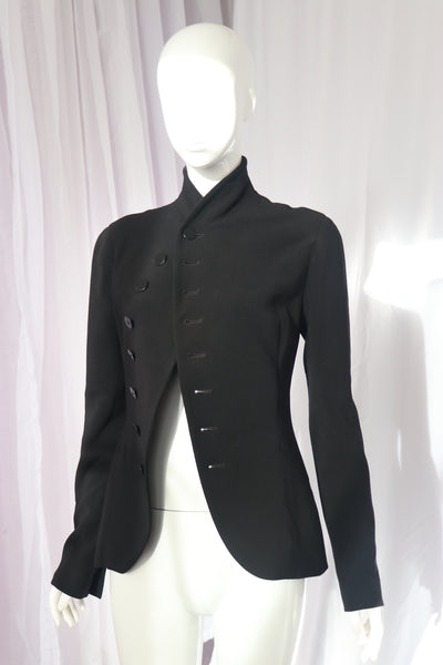 Ralph Lauren Black Label Asymmetric High-Neck Blazer