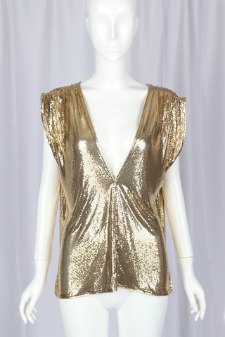 Whiting and Davis Metal Mesh Top