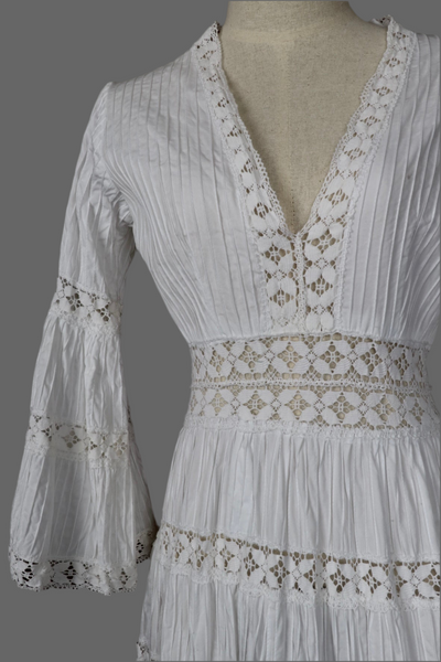 Vintage Cotton Dress, Mexico
