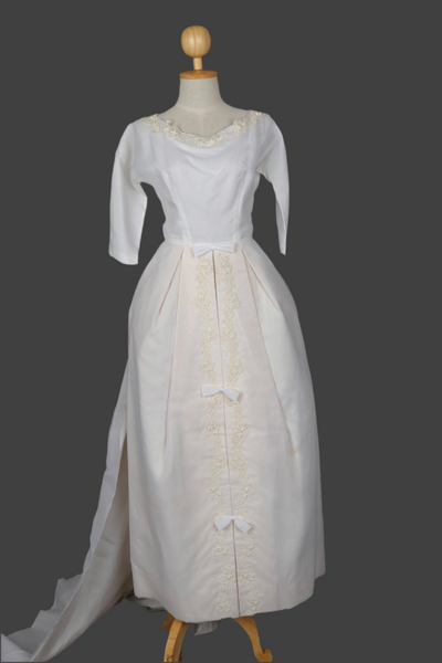 1960s Wedding Dress with Train