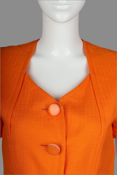 Christian Dior Orange Short-Sleeved Jacket