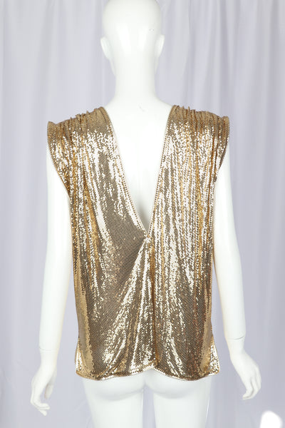 Whiting and Davis Metal Mesh Top