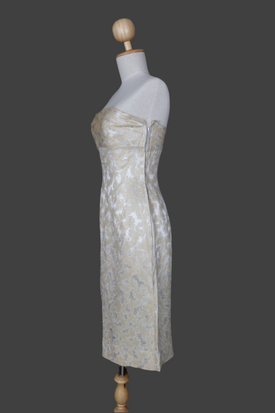 Strapless Brocade Dress