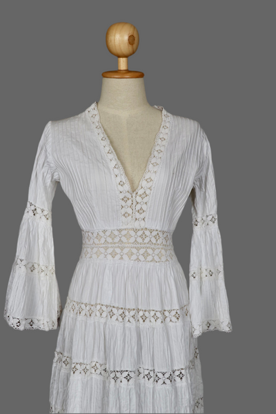 Vintage Cotton Dress, Mexico