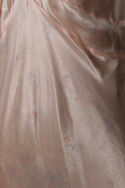 1940’s Floral Rayon Gown