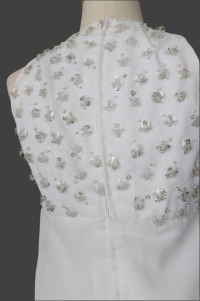 Vintage Mini Dress with Beaded Bodice