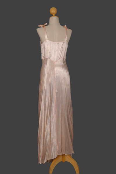 1940’s Floral Rayon Gown