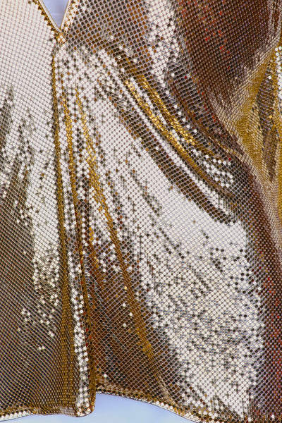 Whiting and Davis Metal Mesh Top
