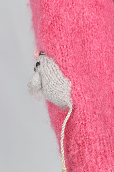 Vintage Cat & Mouse Mohair Jumper