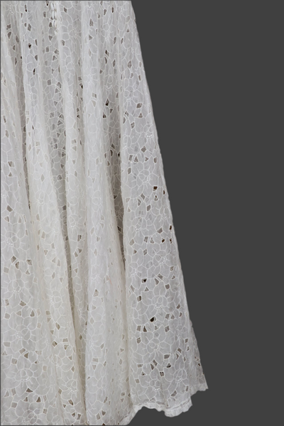 1950s Cotton Organdy Dress
