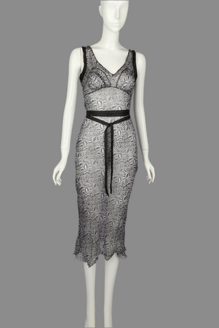 Alberta FERRETTI Sheer Silk Dress