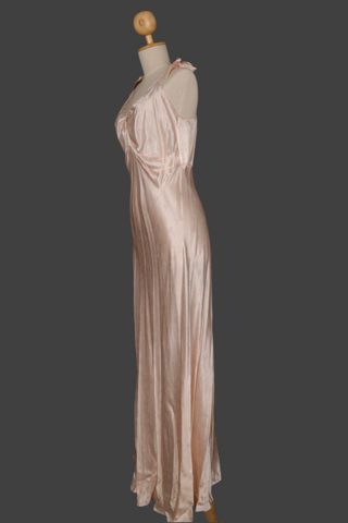 1940’s Floral Rayon Gown