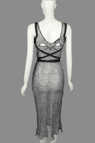 Alberta FERRETTI Sheer Silk Dress