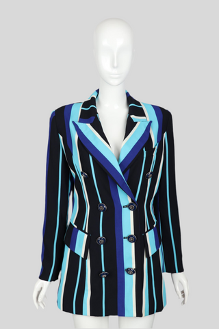 Vintage Striped Blazer