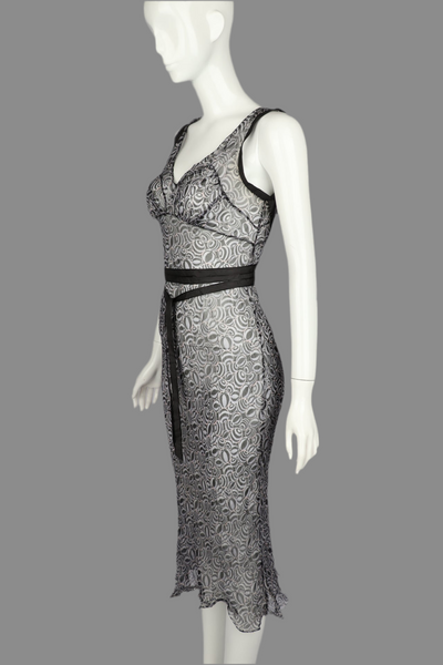 Alberta FERRETTI Sheer Silk Dress