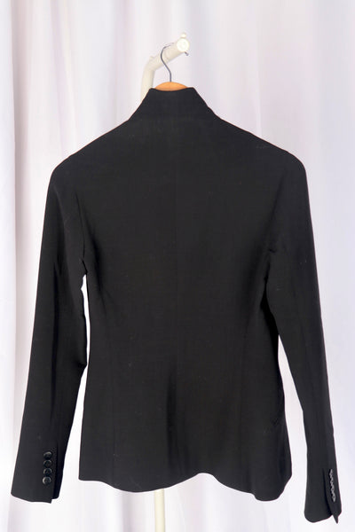 Ralph Lauren Black Label Asymmetric High-Neck Blazer