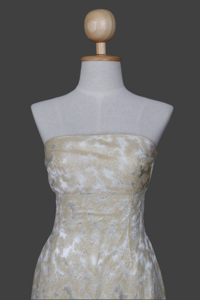 Strapless Brocade Dress