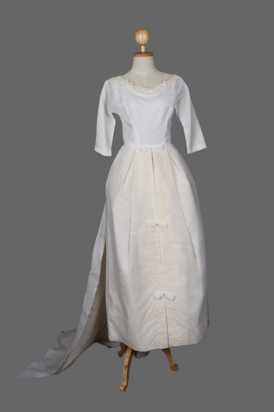 1960s Wedding Dress with Train