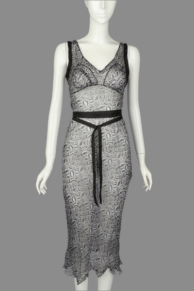 Alberta FERRETTI Sheer Silk Dress