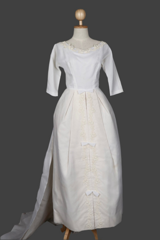 1960s Wedding Dress with Train