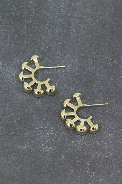 Sunburst Earrings (Gold)