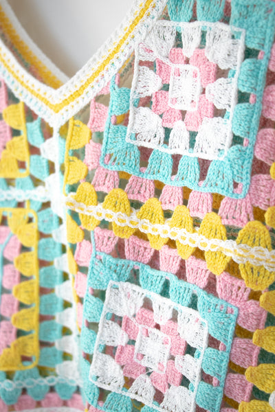 Pastel Crochet Top
