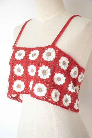 Cropped Crocheted Singlet