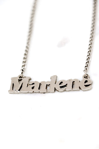 Vintage "Marlene" Nameplate Necklace