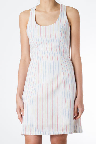 Striped Cross-Back Dress TWL207